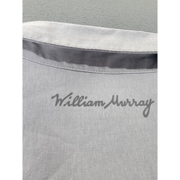 William Murray Shirt Mens 2XL Gray Short Sleeve Button Front Golf Stretch Tech - Picture 12 of 13